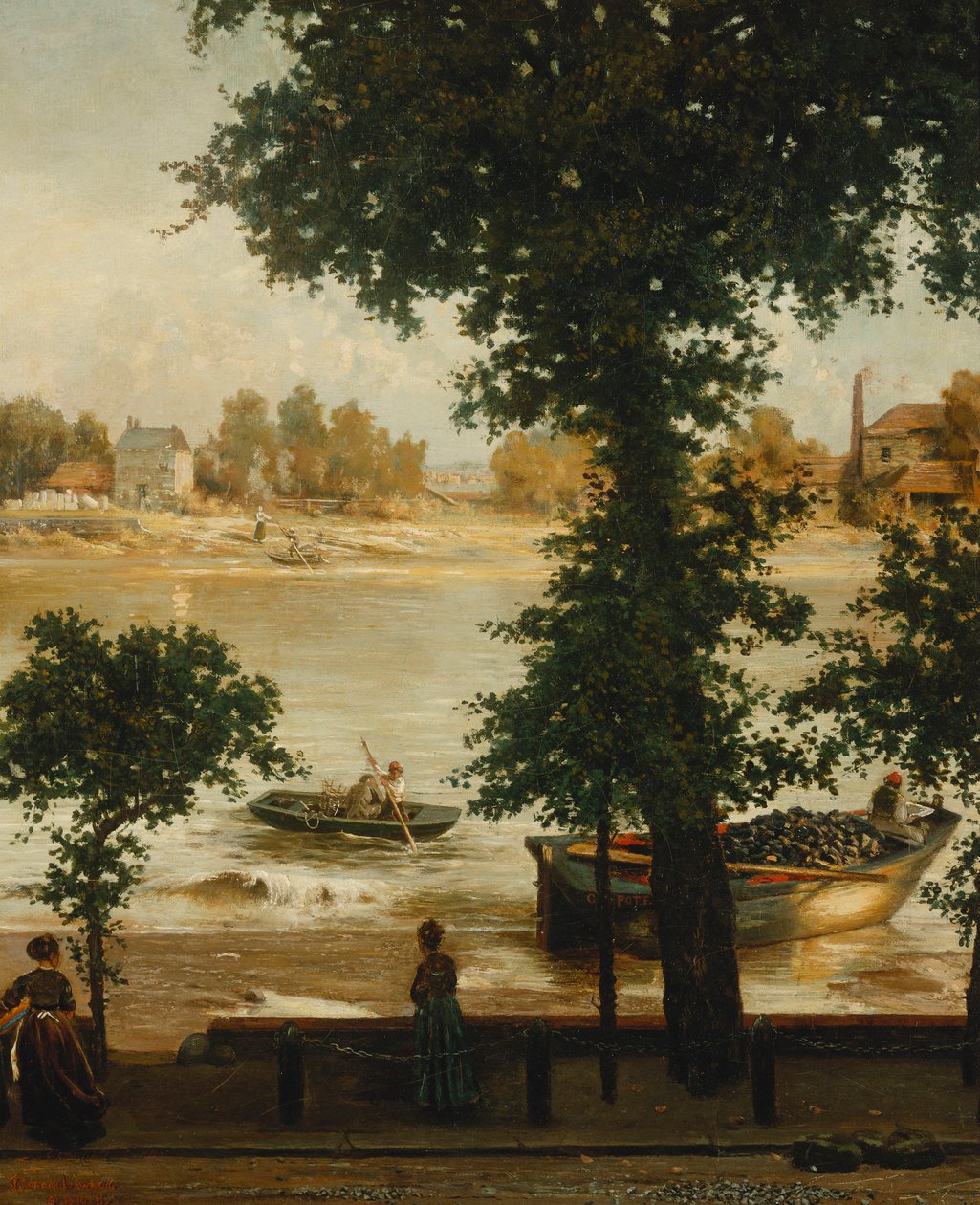 Een Zomeravond bij Cheyne Walk door Cecil Gordon Lawson