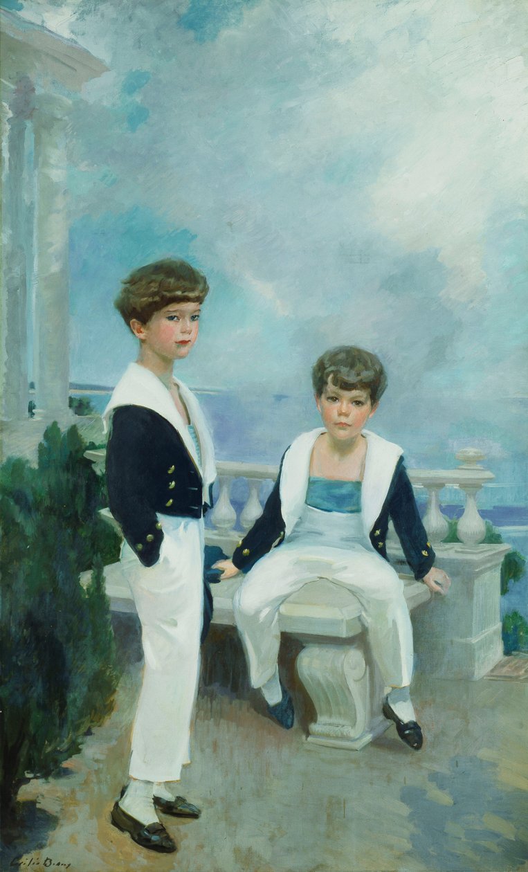 De Velie-jongens (Craig Combes Velie en John Deere Velie) door Cecilia Beaux
