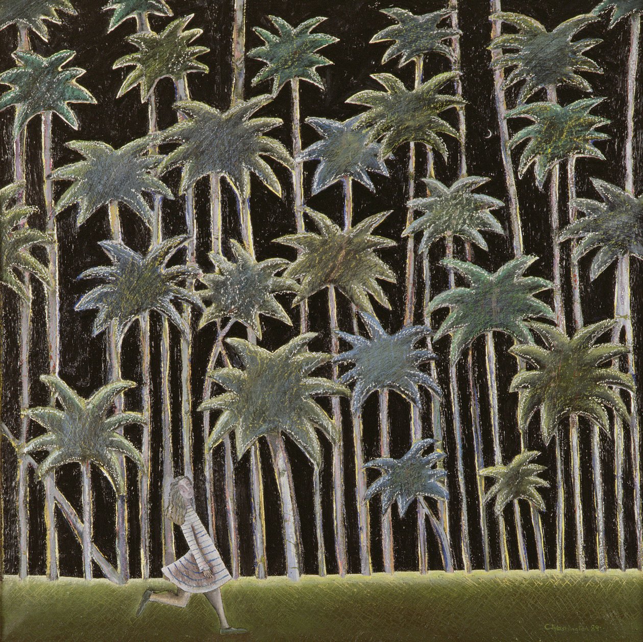 Een Wandeling op het Platteland, 1989 door Celia Washington