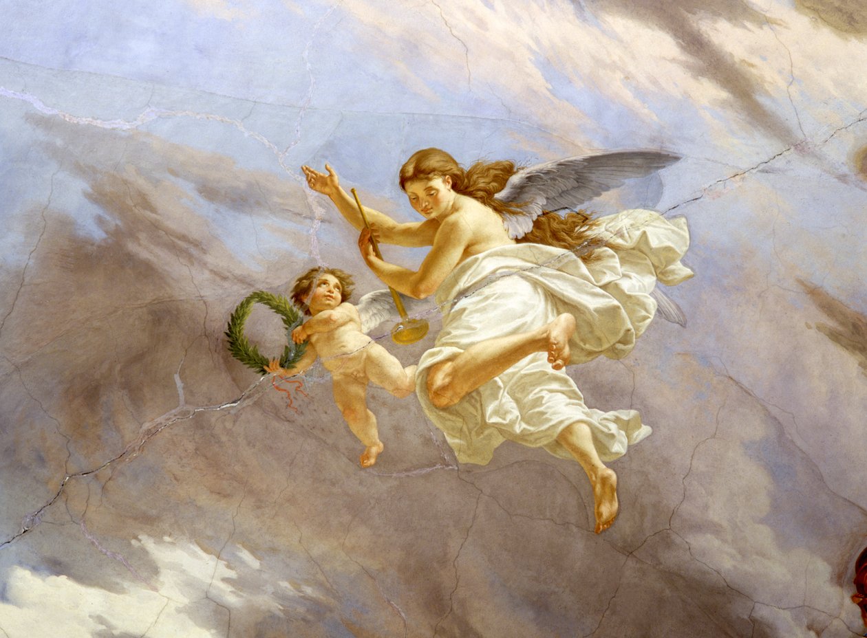 Detail van het plafond (detail) door Cesare Mariani