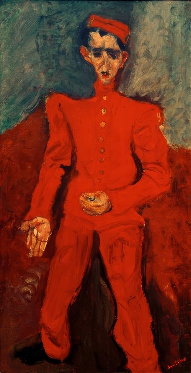Ch. Soutine, Page in Maxim’s door Chaim Soutine