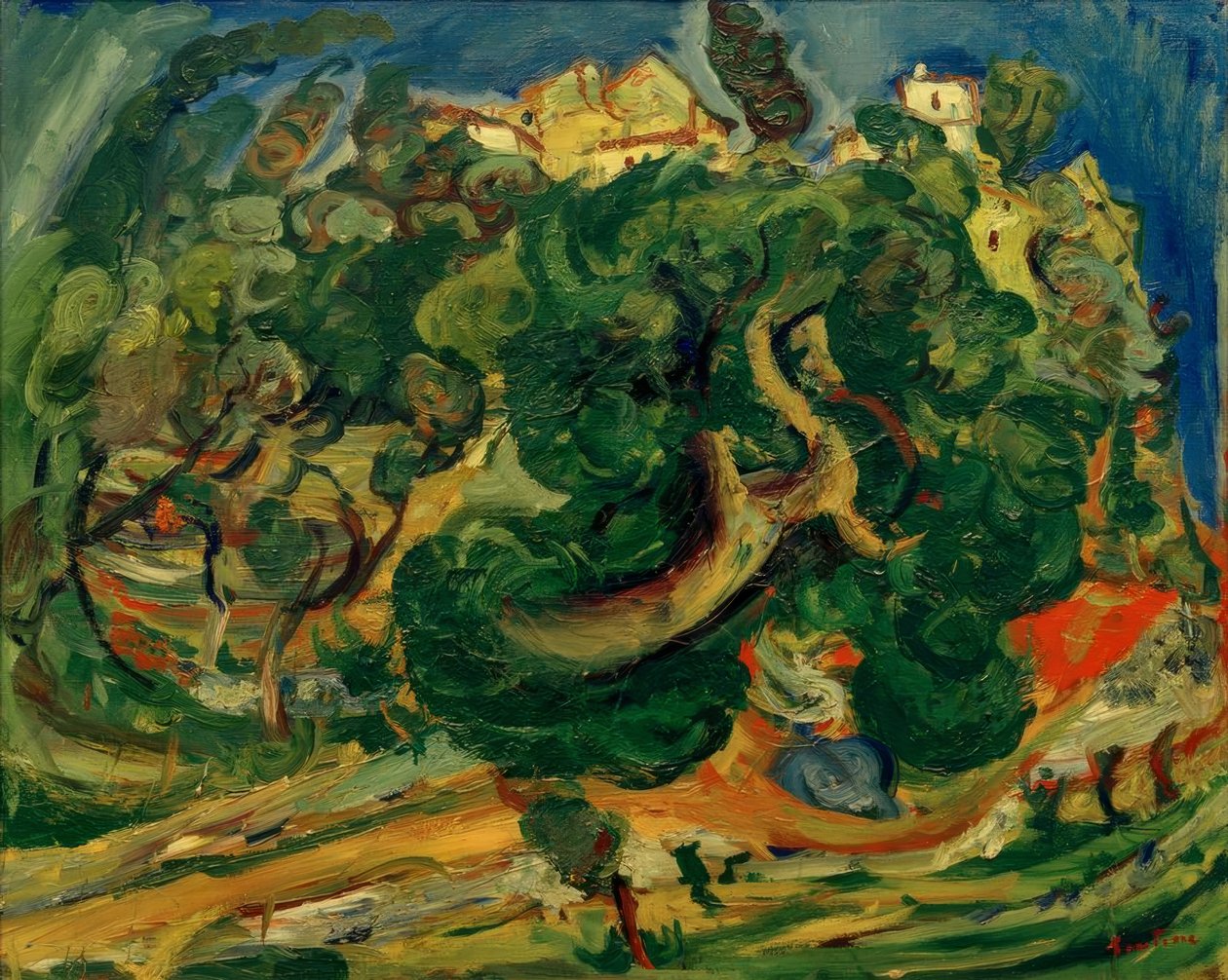 Ch. Soutine, landschap in Zuid-Frankrijk door Chaim Soutine