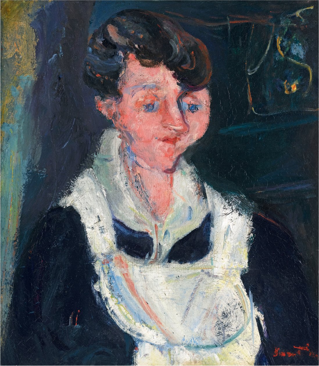 La Soubrette (Wachtende dienstmeid), ca. 1933 (olieverf op doek) door Chaim Soutine