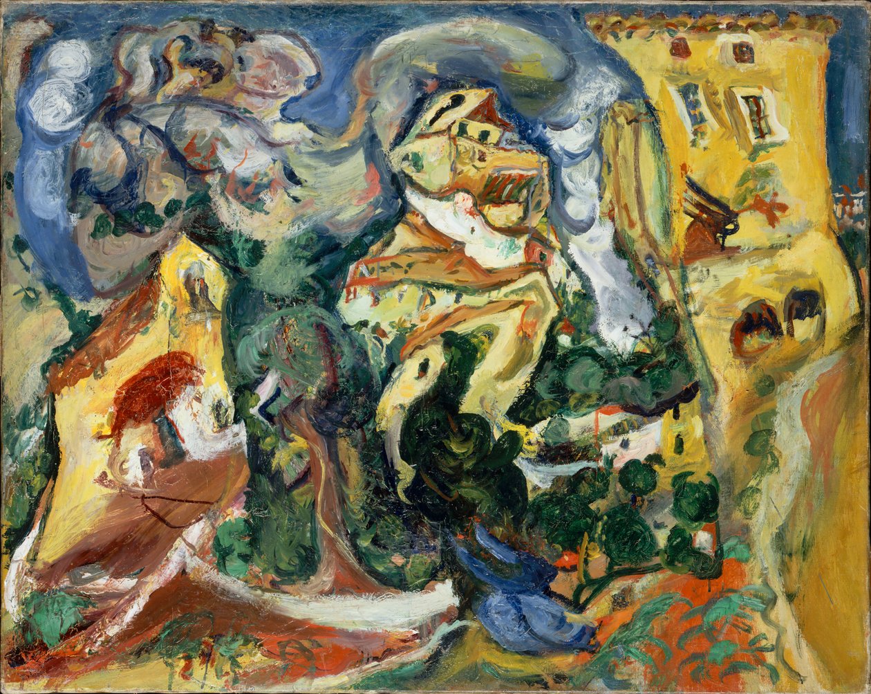 Het dorp, ca. 1923 door Chaim Soutine