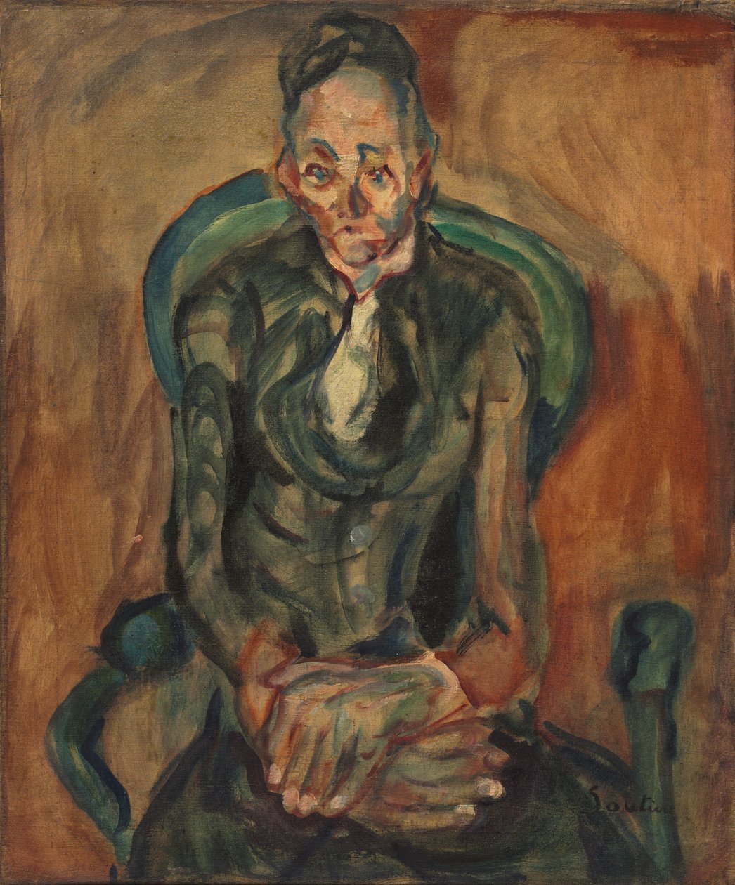 Alte Frau door Chaim Soutine