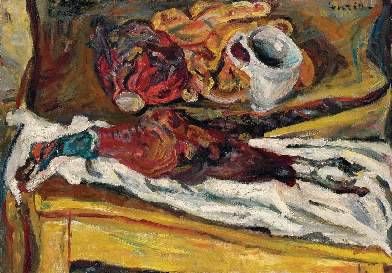 Fazant met Kool, 1926-1927 door Chaim Soutine