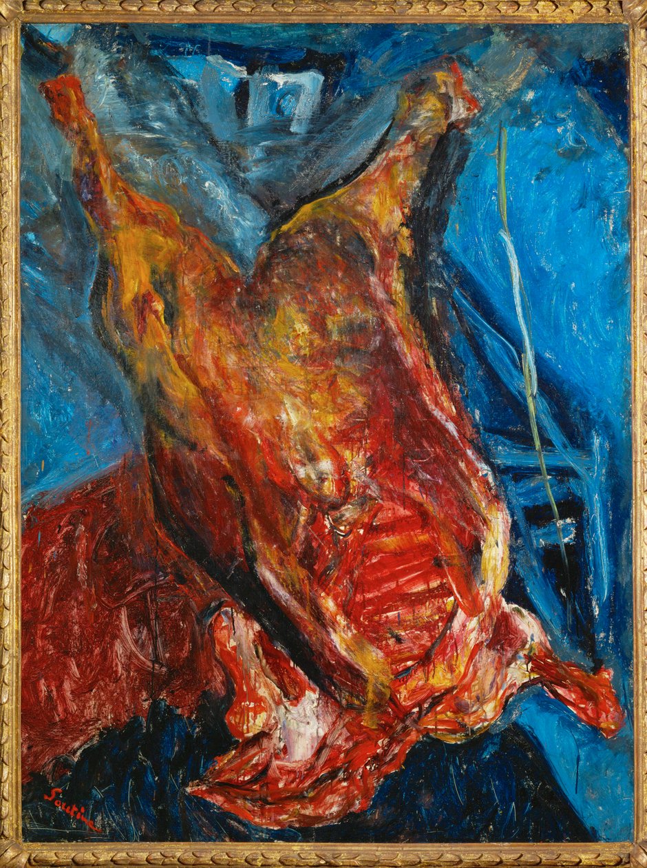 Geslachte os, c.1925 (olieverf op doek) door Chaim Soutine