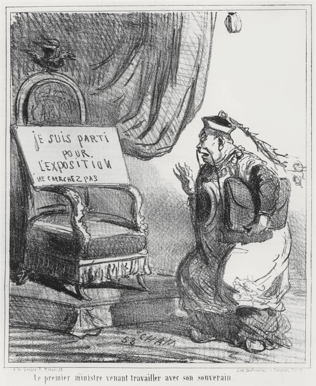 Karikatuur van de Exposition Universelle de 1867, uit 