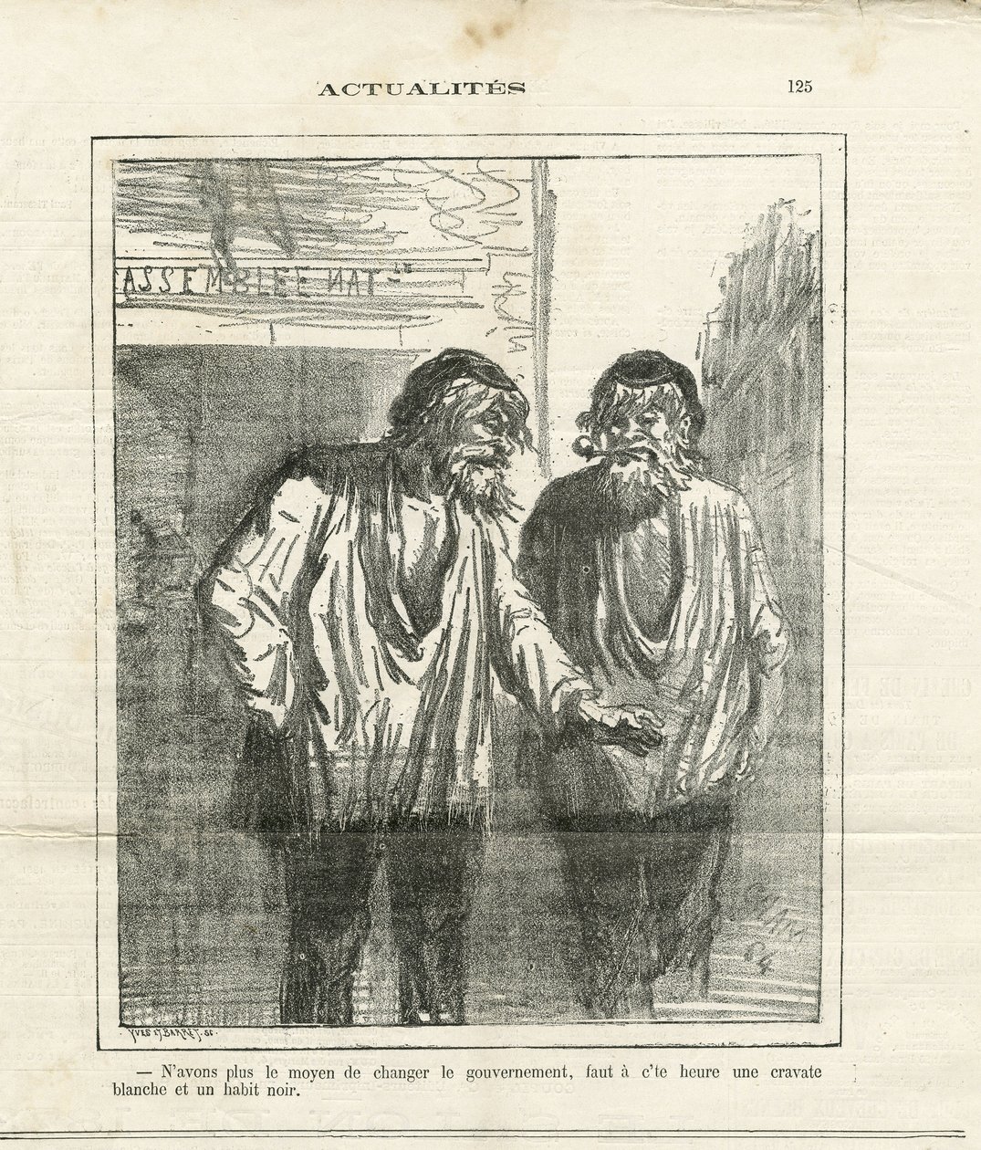 Illustratie van Cham in Le Charivari door Amédée de Noé