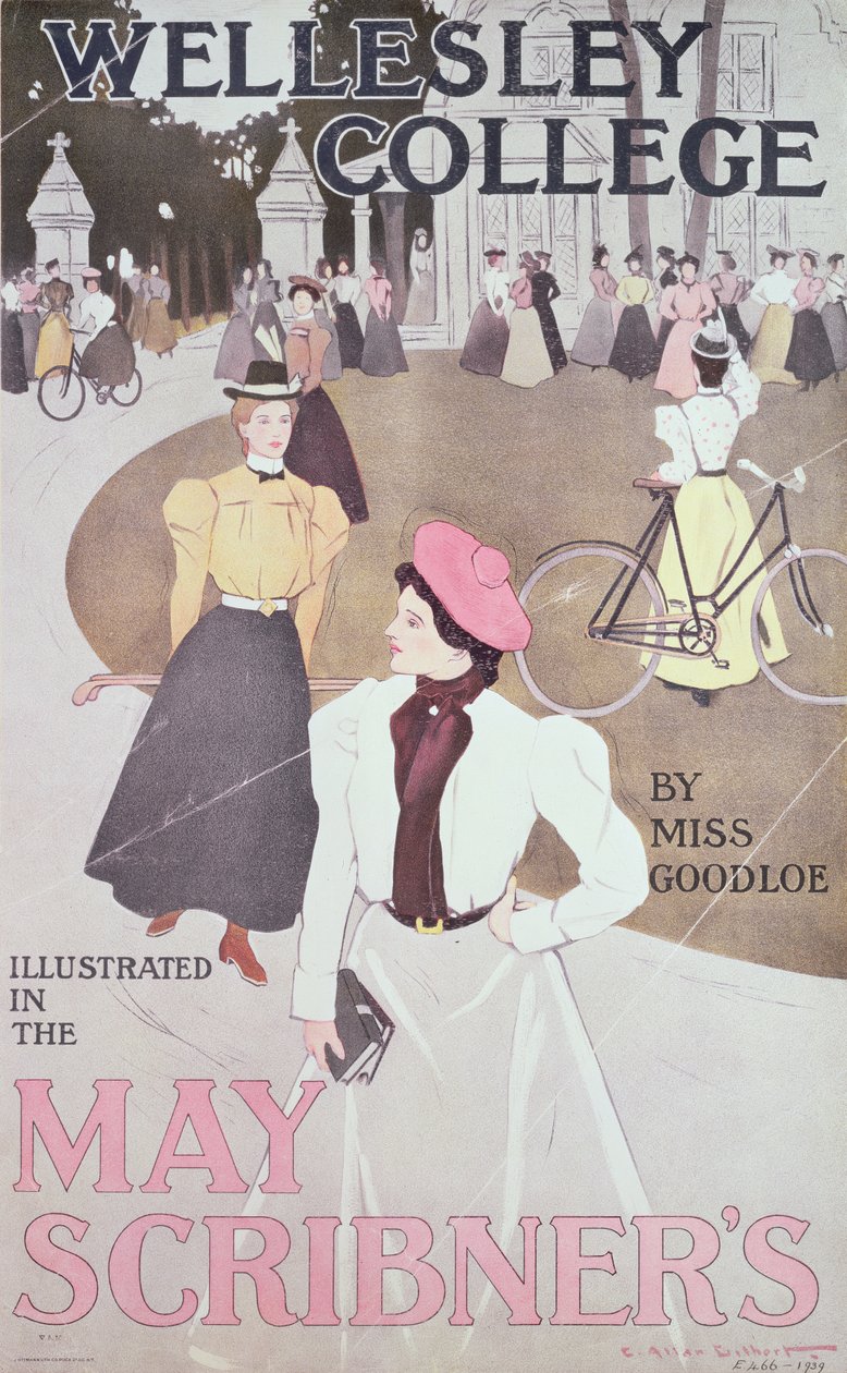 Wellesley College, door Miss Goodloe, omslagillustratie van Scribner