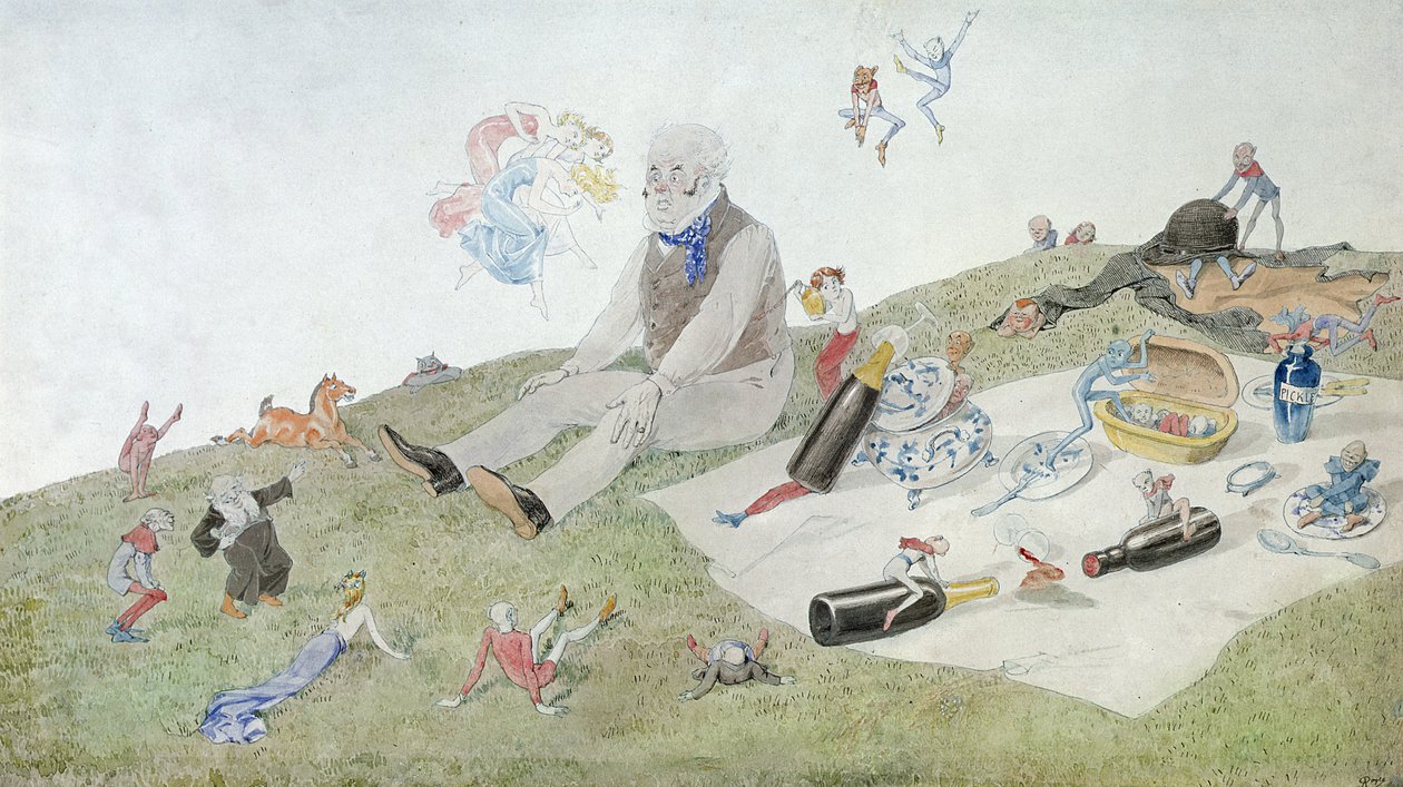 Een betoverde picknick, 1882 door Charles Altamont Doyle