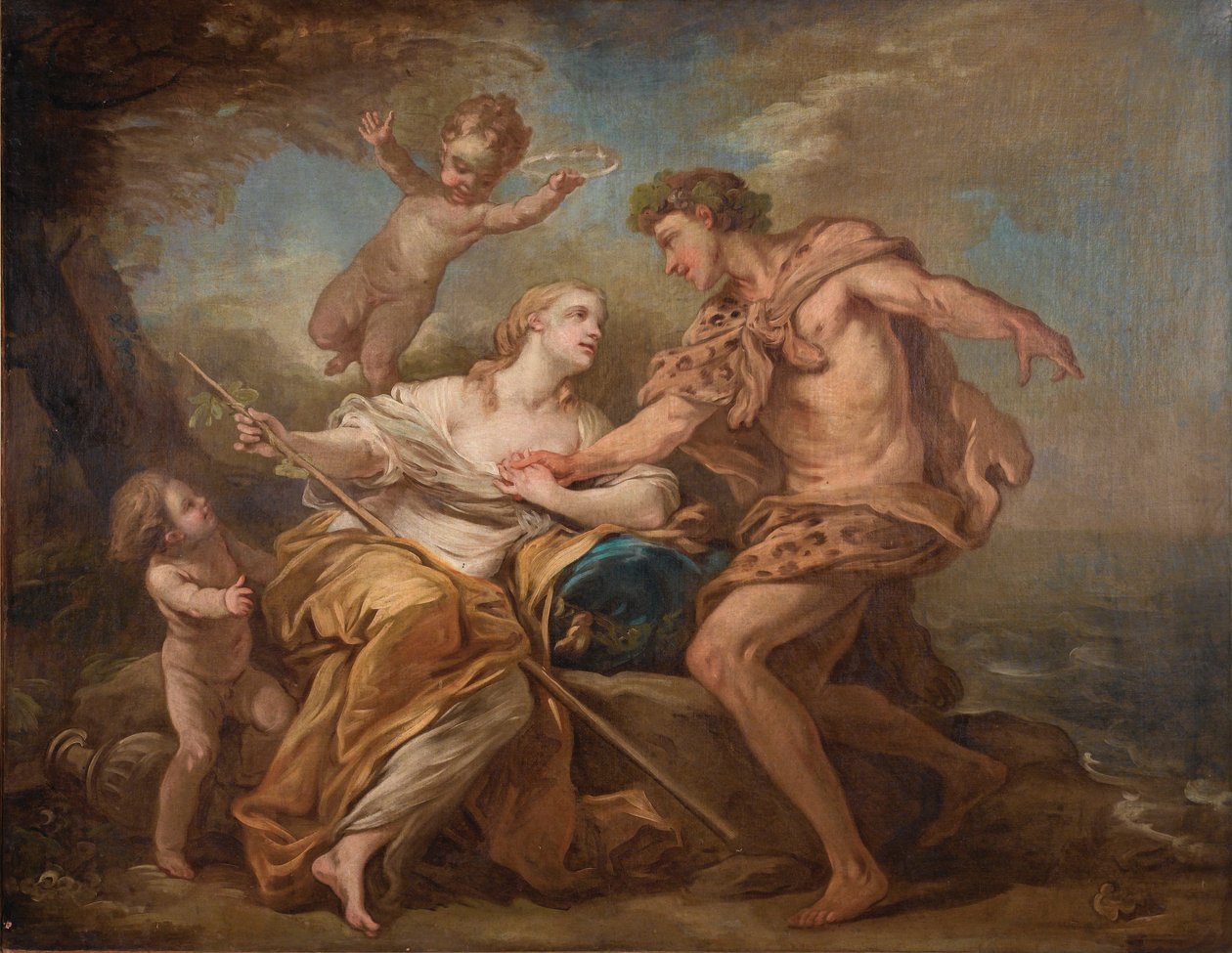 Bacchus en Ariadne door Charles André van Loo