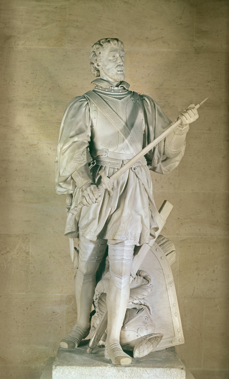 Standbeeld van Pierre du Terrail, Chevalier de Bayard, 1787 door Charles Antoine Bridan