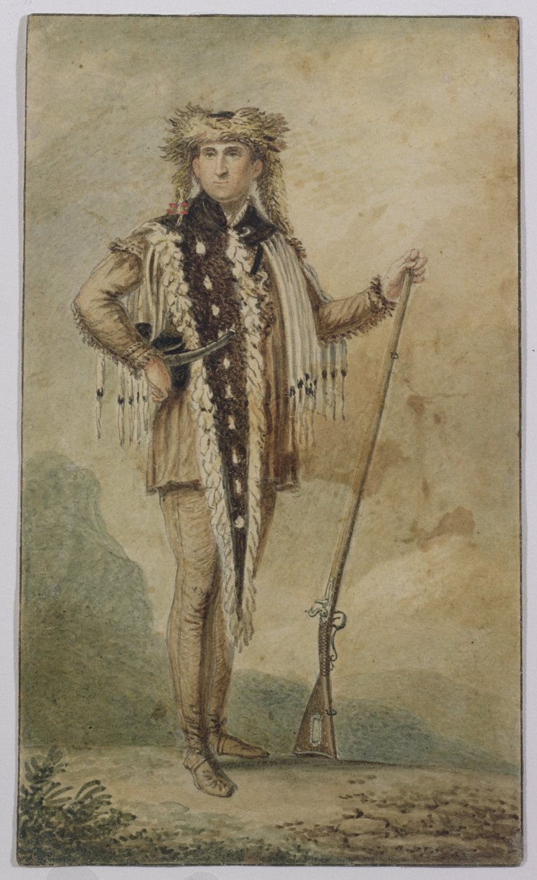 Kapitein Meriwether Lewis, 1807 door Charles Balthazar Julien Févret de Saint Mémin