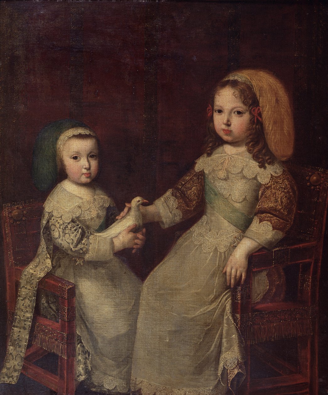 Koning Lodewijk XIV (1638-1715) als kind met Philippe I, Hertog van Orléans (1640-1701) door Charles Beaubrun