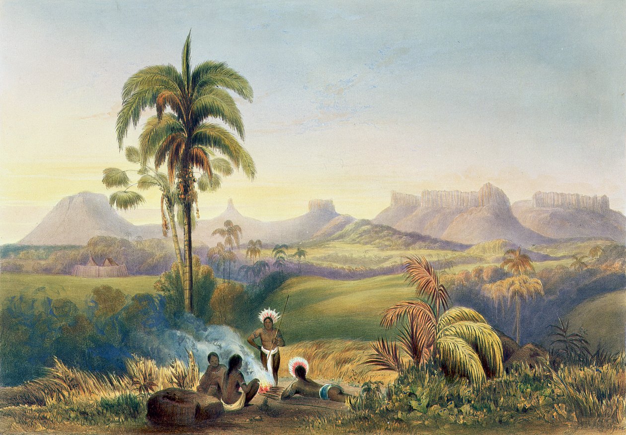 Roraima, een opmerkelijke reeks zandsteenbergen in Guiana, uit 