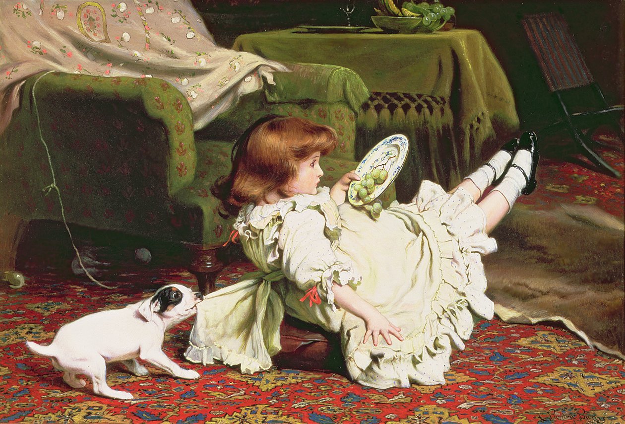 Tijd om te spelen, 1886 door Charles Burton