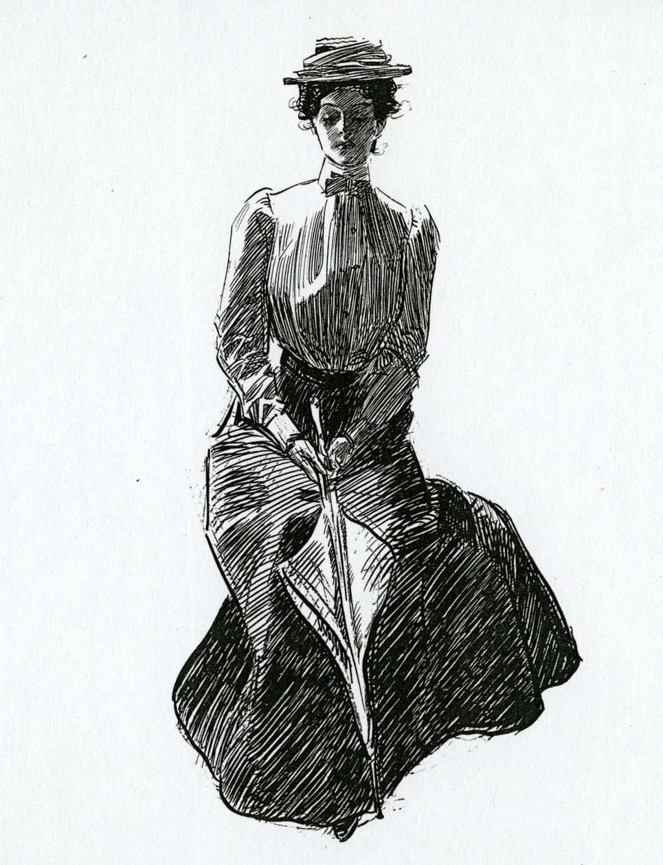 Een Gibson-meisje, ca. 1902 door Charles Dana Gibson