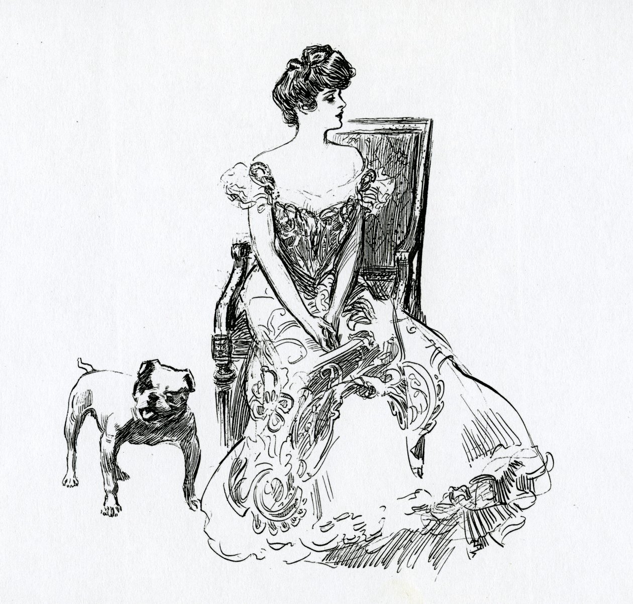 Een Gibson-meisje, ca. 1902 door Charles Dana Gibson