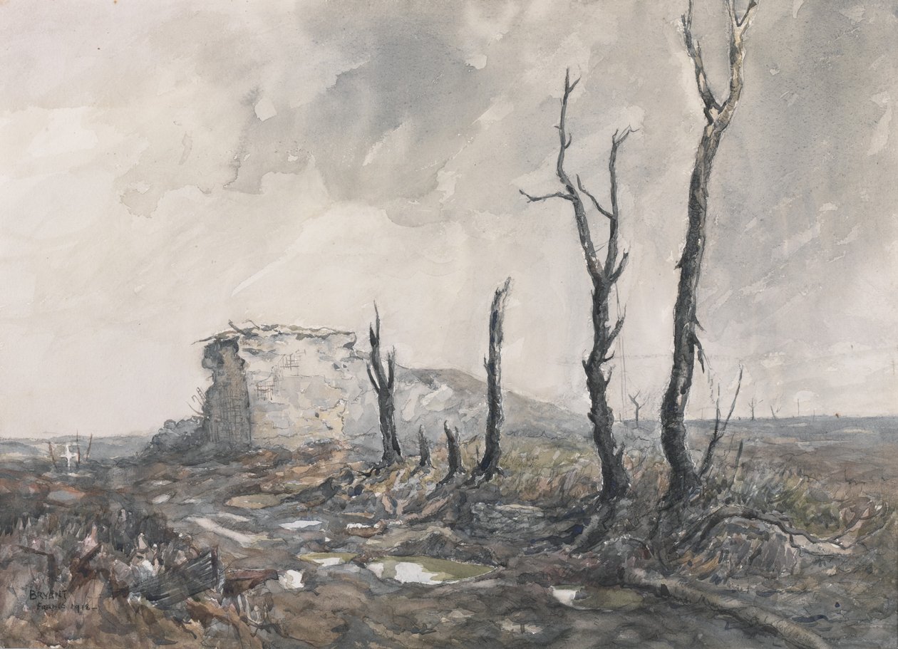 Gibraltar, sterk punt, Pozieres, 1918 door Charles David Jones Bryant