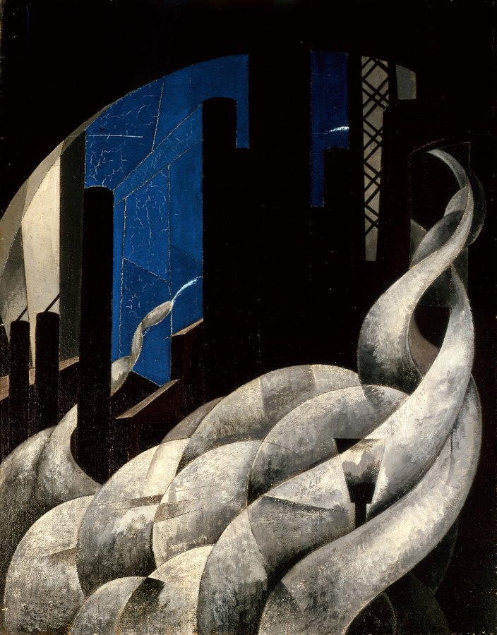 Wierook van een nieuwe kerk door Charles Demuth