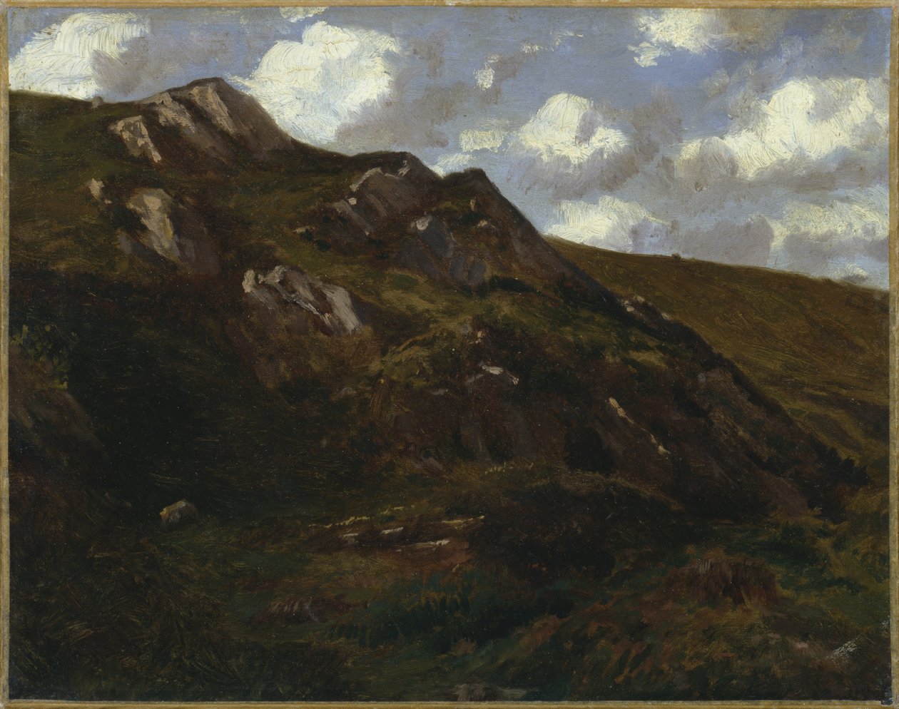 Bergachtig landschap door Charles Francois Eustache