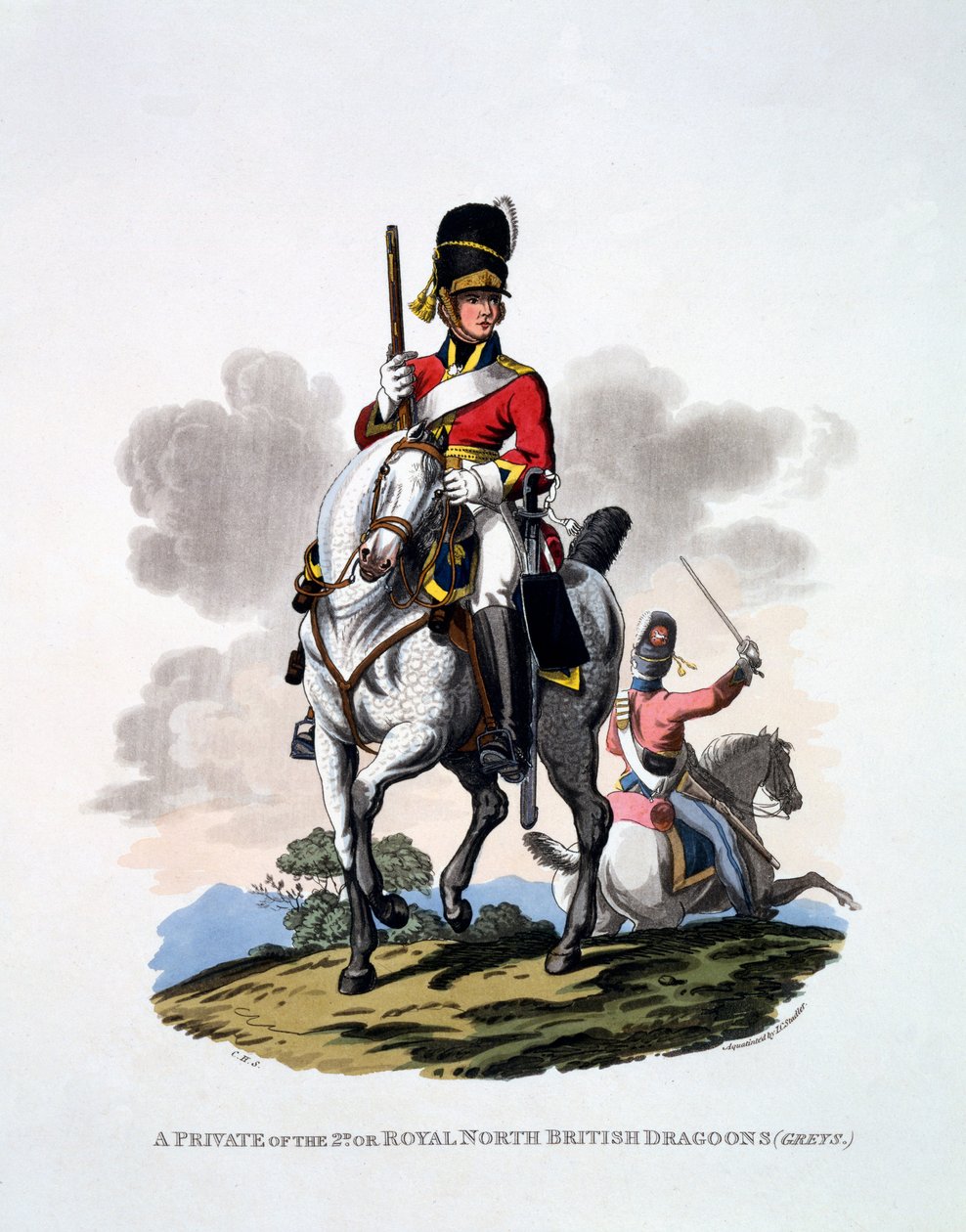 Uniform van een Soldaat van de 2e of Royal North British Dragoons, 
