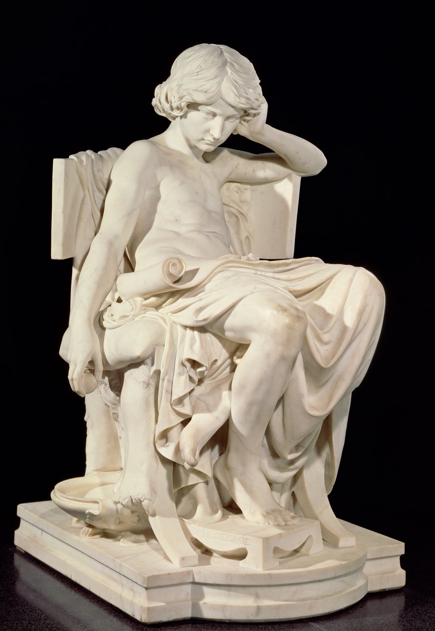 De jonge Aristoteles, 1870 door Charles Jean Marie Degeorge