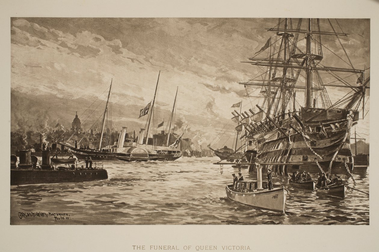 De begrafenis van koningin Victoria, 1 februari, uit 