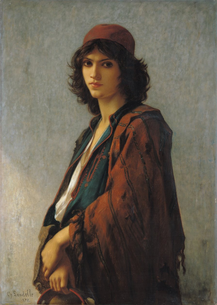 Jonge Boheemse Serviër, 1872 door Charles Landelle