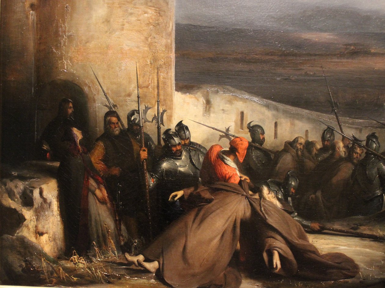 Les Cordeliers. Episode van het beleg van Metz door Charles-Laurent Maréchal