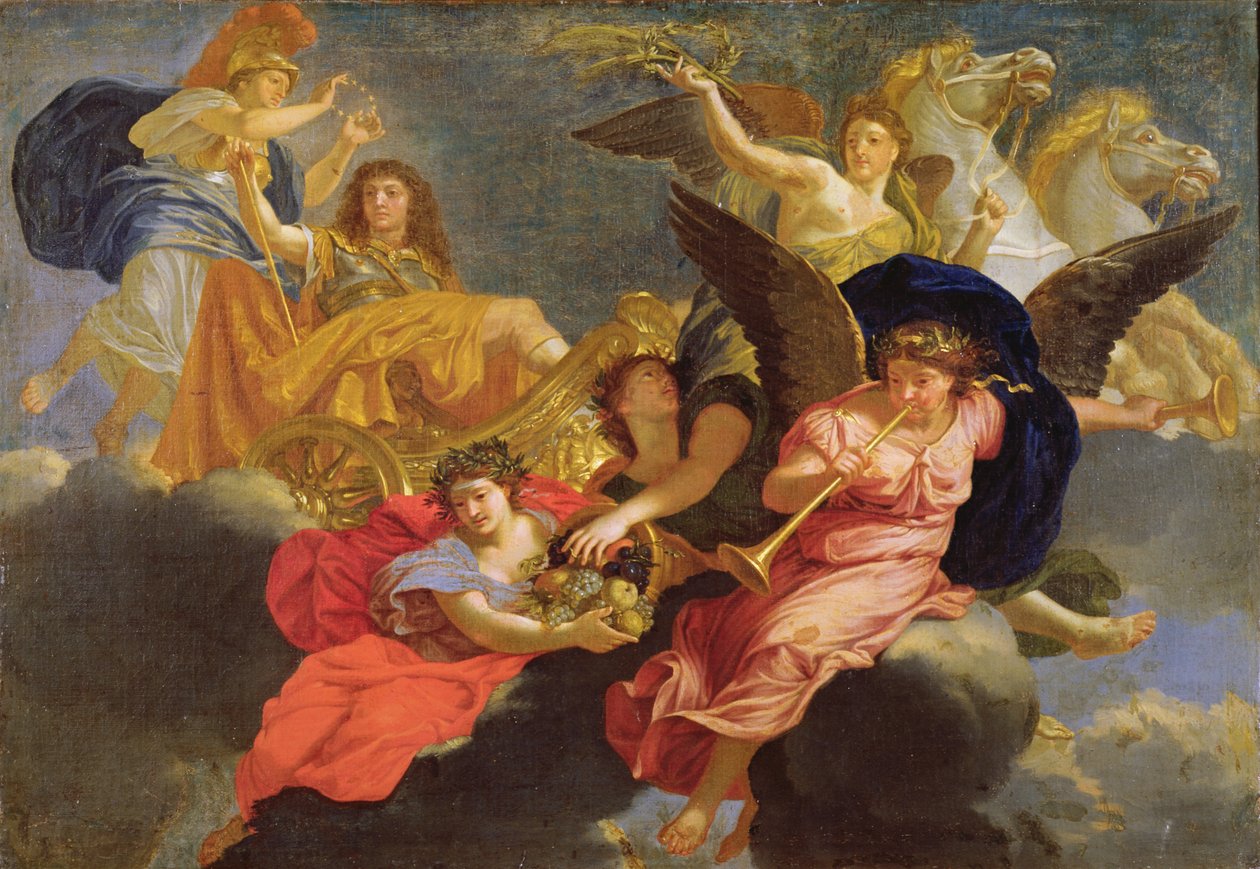 Apotheose van koning Lodewijk XIV van Frankrijk door Charles Le Brun