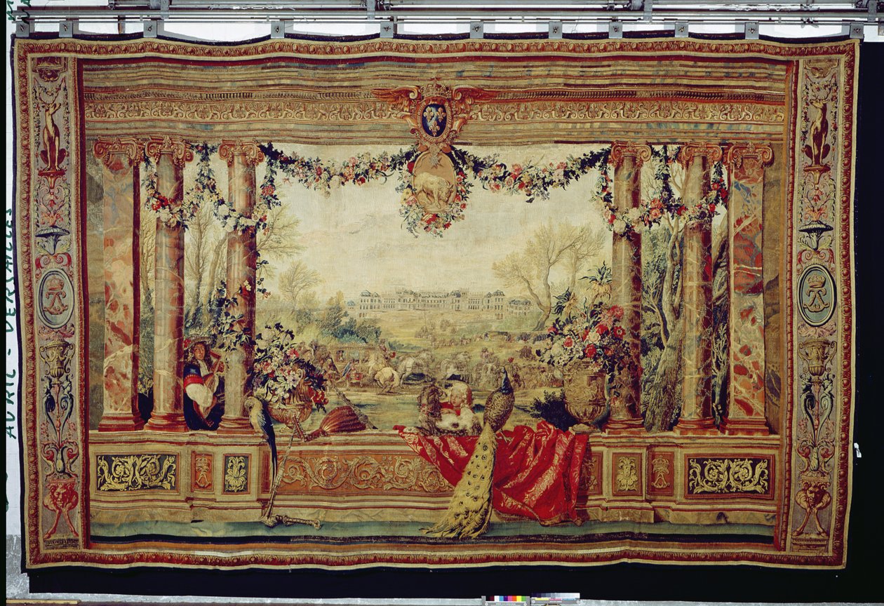 De maand april Kasteel van Versailles, uit de serie tapijten 