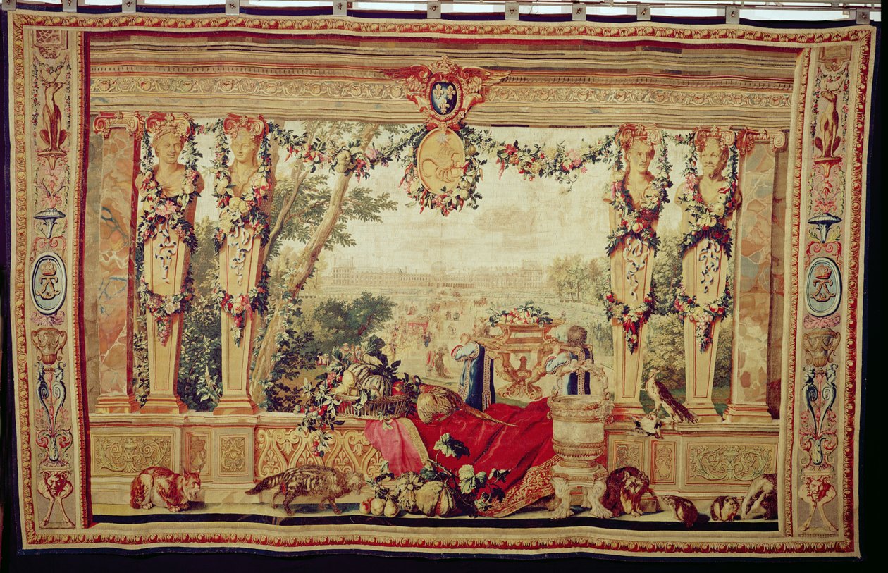 De maand oktober, Kasteel van de Tuilerieën, uit de serie tapijten 