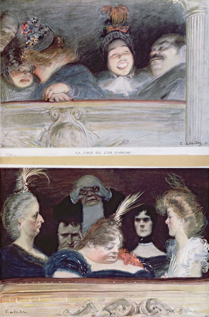 Vrolijkheid en Verveling, 1898 door Charles Leandre