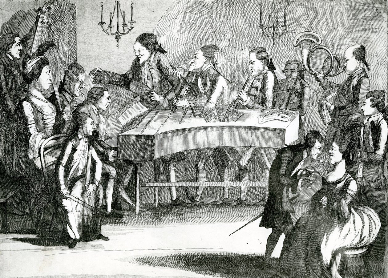 Een zondagconcert, 1782 door Charles Loraine Smith