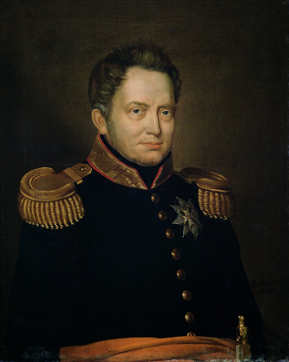 Portret van Willem Frederik (1772-1843) Prins van Oranje, 1830 door Charles Louis Acar