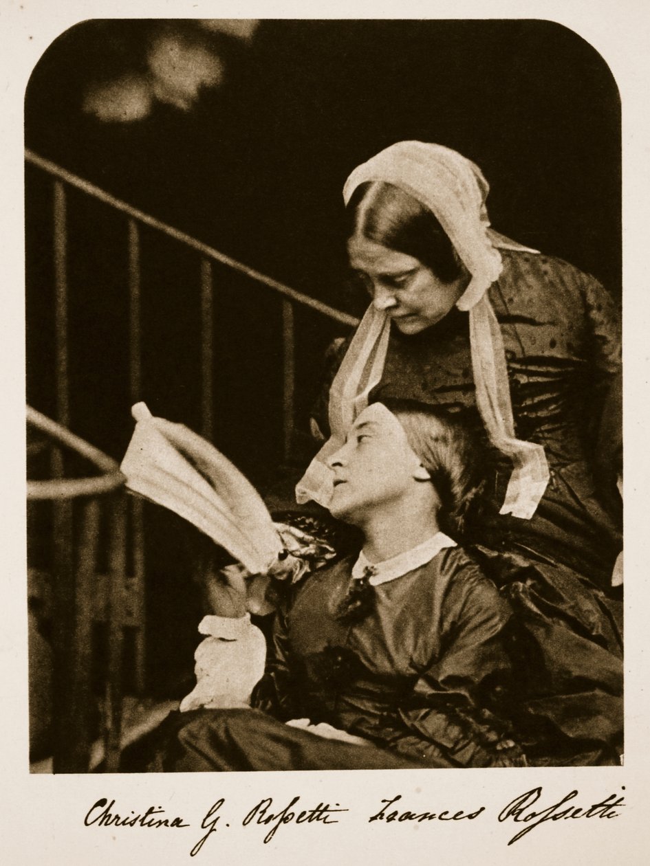 Christina Rossetti en haar moeder Frances Rossetti, 7 oktober 1863 door Charles Lutwidge Dodgson