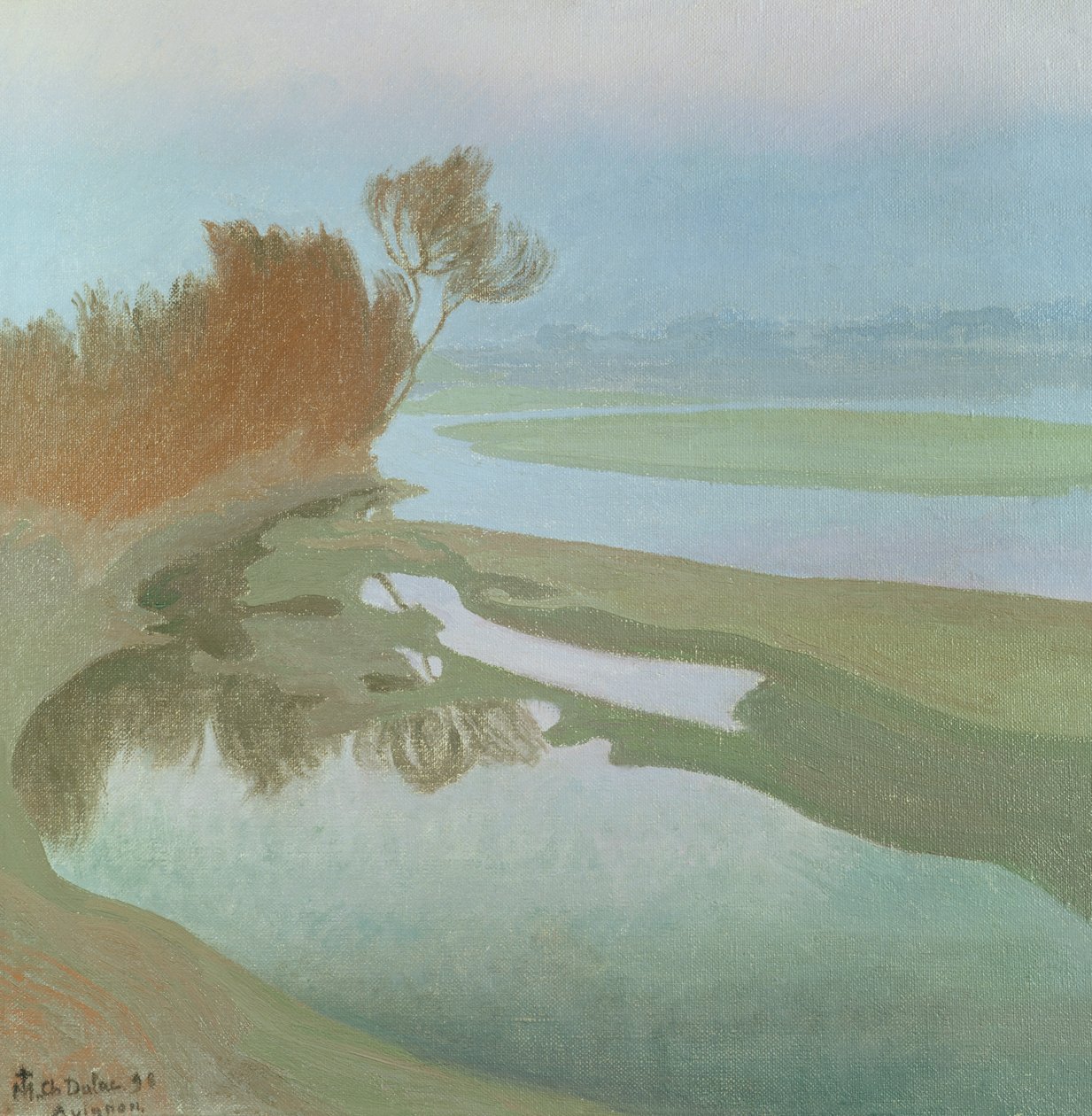 Landschap door Charles Marie Dulac
