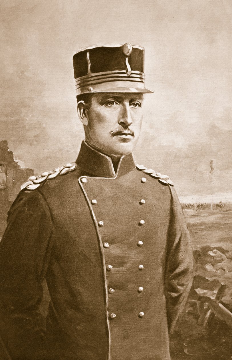 Albert I Koning der Belgen, 1914-19 door Charles Mills Sheldon