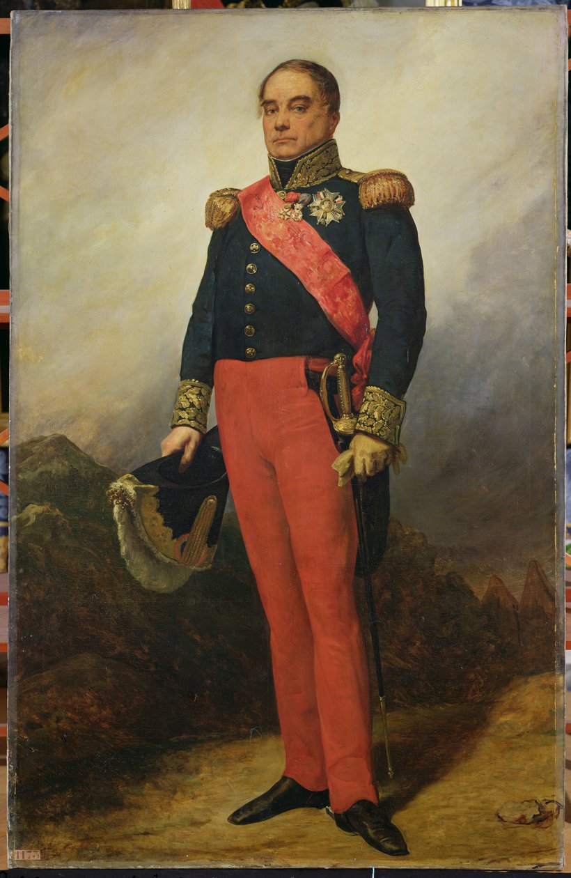 Georges Mouton (1770-1838) Graaf van Lobau, 1835 door Charles Philippe Lariviere