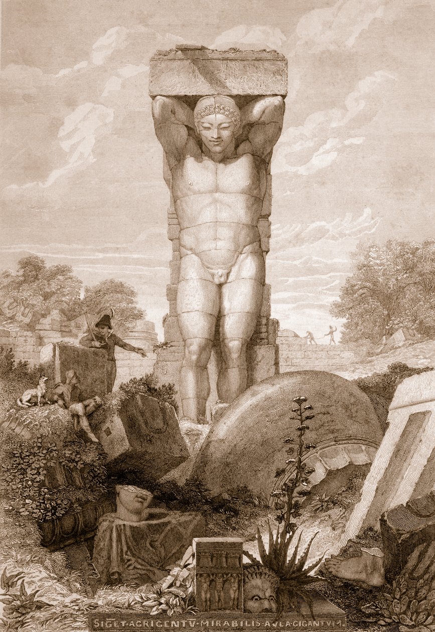 Tempel in Agrigentum, Sicilië, uit 