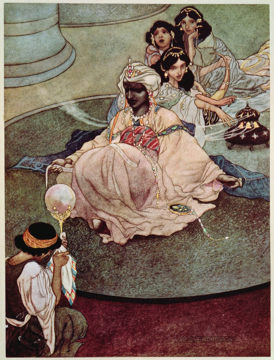 De Koning van de Bergen van de Maan, 1913 door Charles Robinson