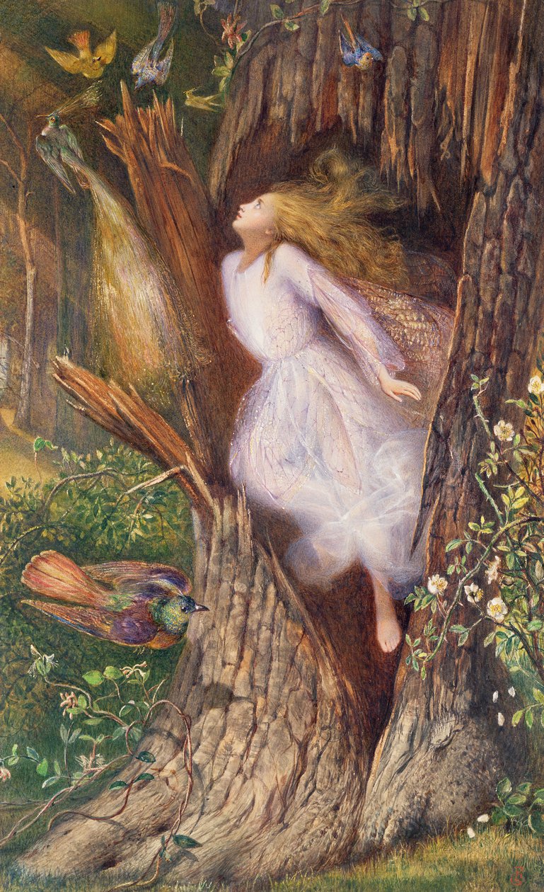 De metamorfose van Daphne in een laurierboom door Apollo door Charles Sims