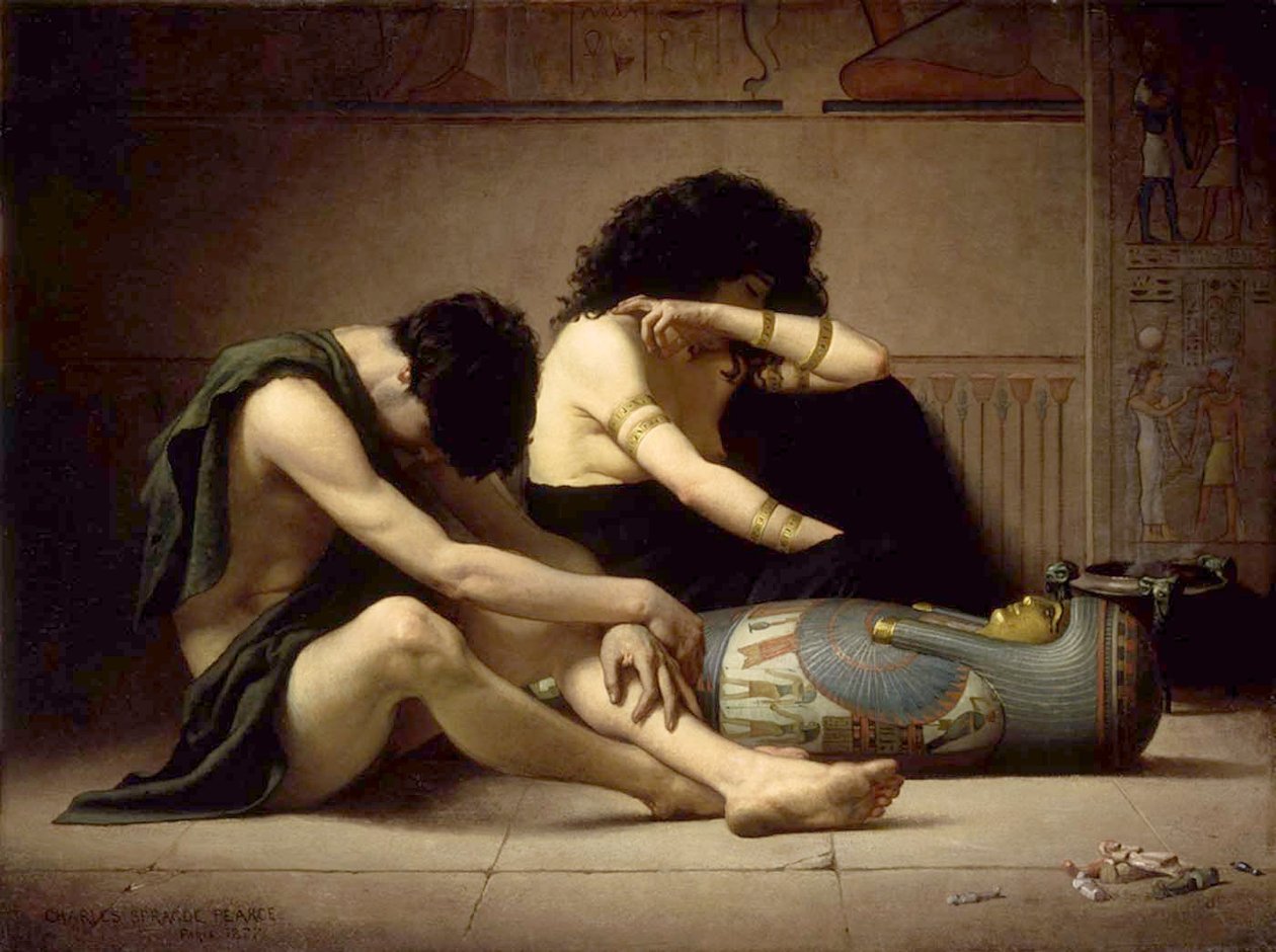 Klaagzang over de dood van de eerstgeborene van Egypte door Charles Sprague Pearce