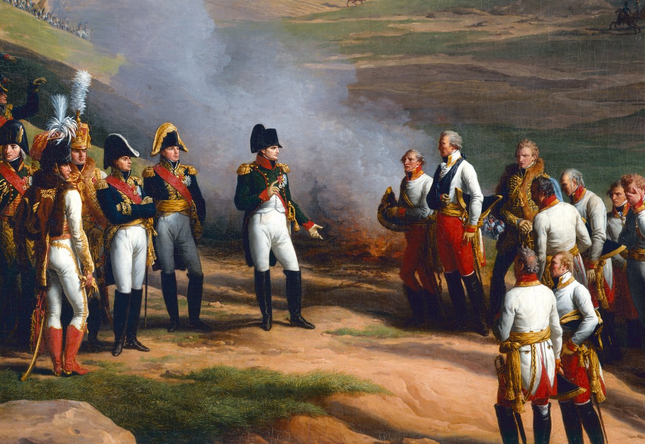Detail van De Overgave van Ulm, 20 oktober 1805 - Napoleon en de Oostenrijkse generaals, 1815 door Charles Thevenin