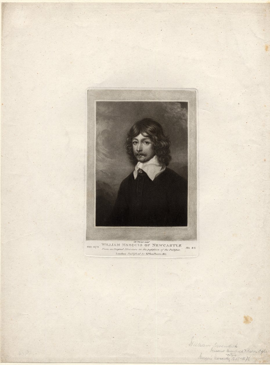 William Cavendish door Charles Yardley Turner