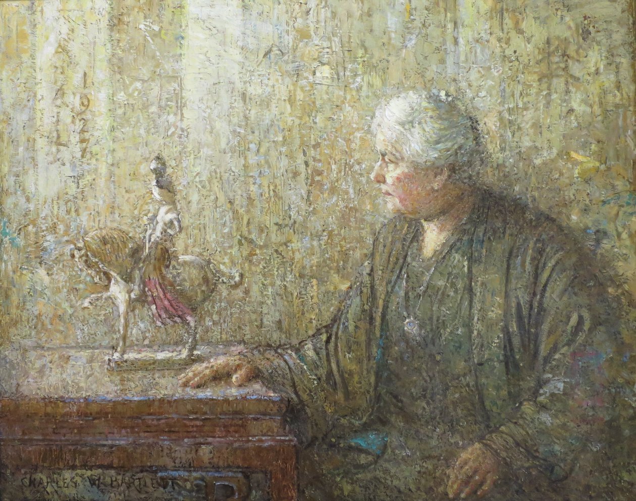 Portret van mevrouw Charles Montague Cooke Anna Rice Cooke door Charles William Bartlett