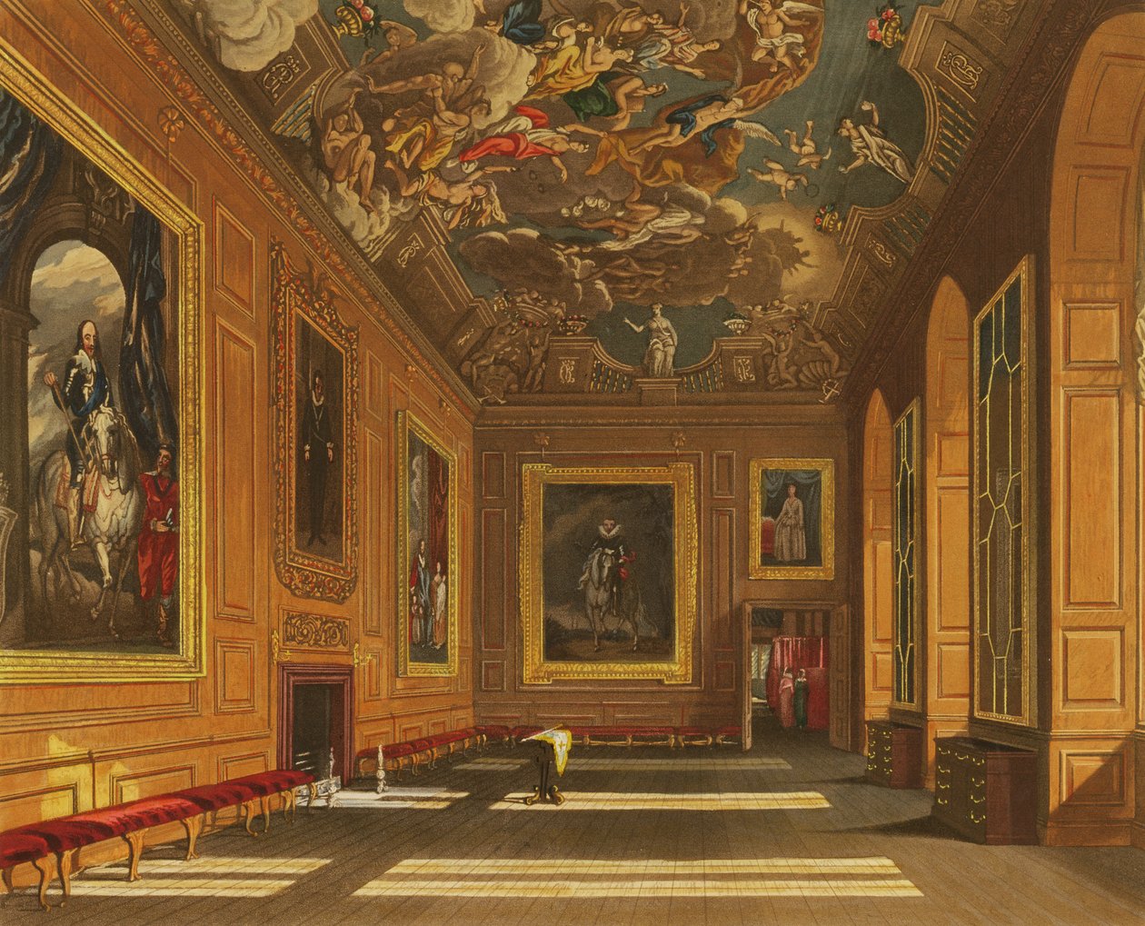 De Aanwezigheidskamer van de Koningin, Windsor Castle, uit 