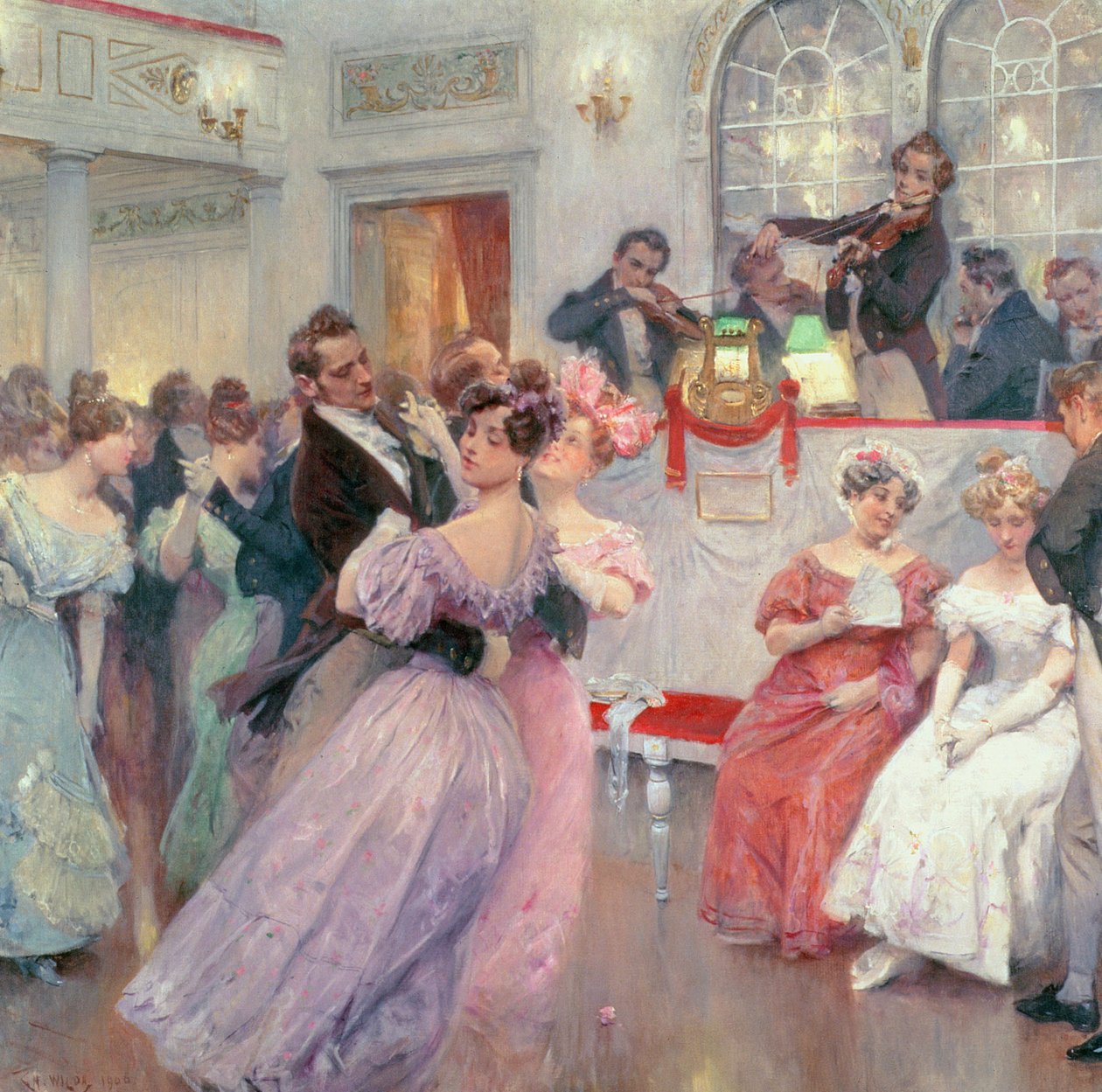 Strauss en Lanner - Het bal door Charles Wilda